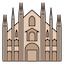La cathédrale de Milan, il Duomo, piazza del Duomo